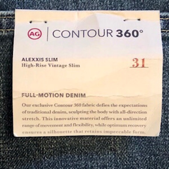 “NEW” AG Adriano Goldschmied Alexxis Slim High-Rise Vintage Slim Jean - Picture 7 of 8